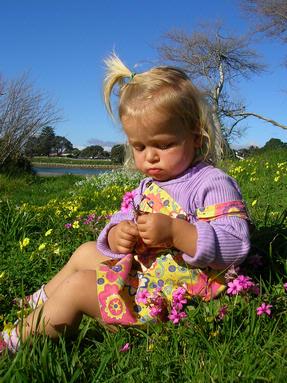  A pensive moment for my granddaughter